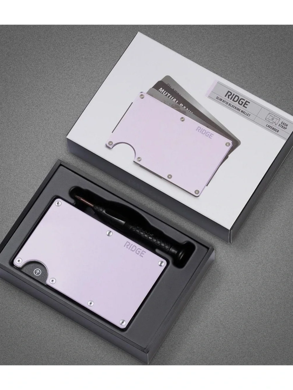 Ridge Wallet - Lavender Cash Strap